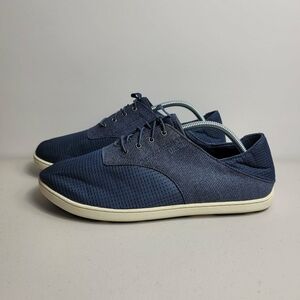 OluKai Nohea Moku Sneaker Blue Mens 10 Shoes Low Top Lace Up 10283-6H6H VGC